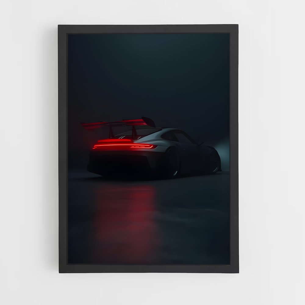 Poster Nocturne GT3 – affiche Porsche (vue 2)